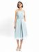 Halter Sleeveless Pleats Bridesmaid Dresses