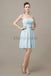 Strapless Pleats Sweetheart Bridesmaid Dresses