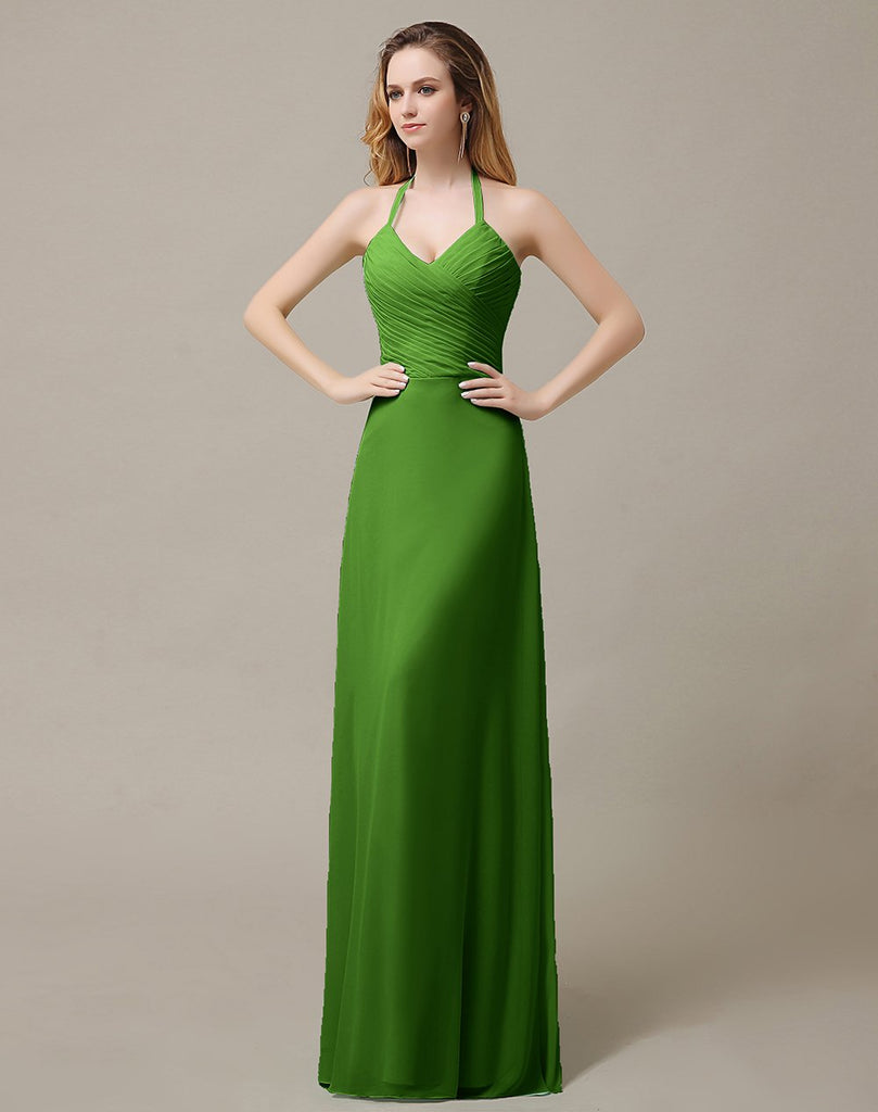 Halter A-Line Bridesmaid Dresses