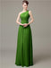 One Shoulder Pleats Chiffon Bridesmaid Dresses