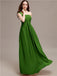 A-line One-shoulder Long Chiffon Bridesmaid Dresses