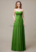 Cross-Pleated Chiffon Bridesmaid Dress with Sweetheart