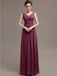 V-Neck Pleats Chiffon Bridesmaid Dresses