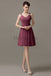 V-neck Chiffon Short Bridesmaid dresses