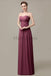 Sweetheart Chiffon Long Bridesmaid Dresses