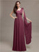 One-shoulder Appliques Chiffon Bridesmaid Dresses