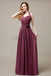 Halter A-line Pleats Chiffon Bridemaid Dresses