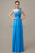 One Shoulder Chiffon Floor Length Bridesmaid Dresses