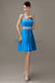 Spaghetti Strap Chiffon Short Bridesmaid Dresses