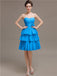 Sweetheart Pleats Short Bridesmaid Dresses