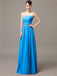 Strapless Pleats Chiffon Bridesmaid Dresses