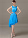 Illusion Short A-Line Bridesmaid Dresses