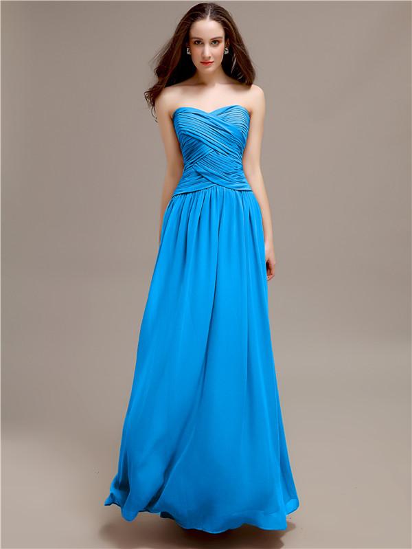 Sweetheart Long A-Line Bridesmaid Dresses