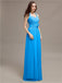 A-line Halter Appliques Chiffon Bridesmaid Dresses