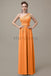 One Shoulder Chiffon Floor Length Bridesmaid Dresses