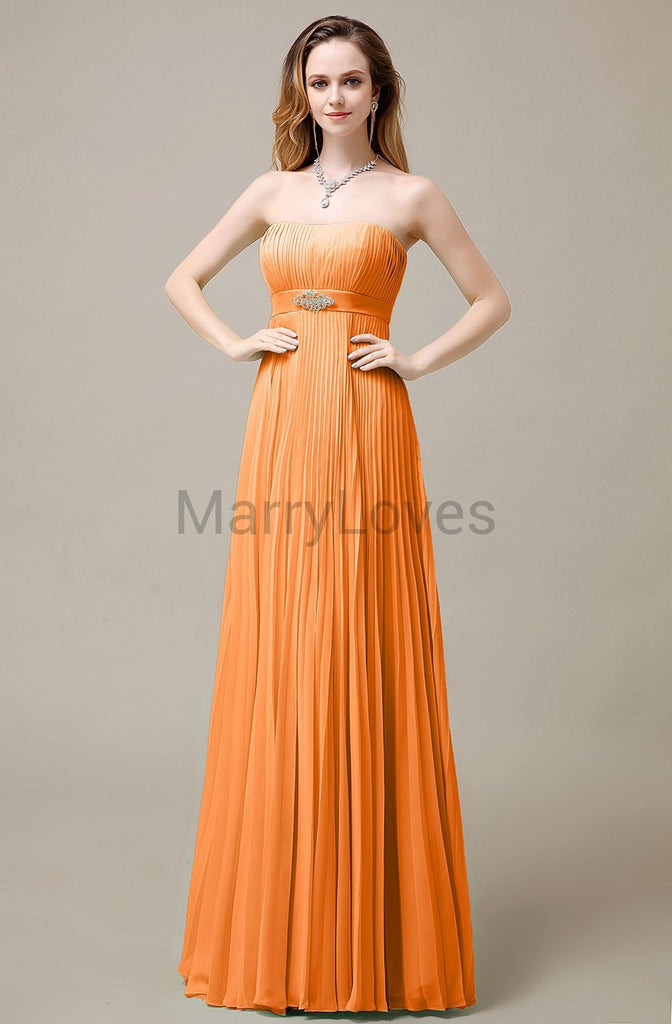 Strapless A-Line Bridesmaid Dresses