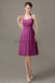 Halter Chiffon Short Bridesmaid Dresses