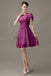 One Shoulder Ruffles Bridesmaid Dresses