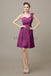 One-shoulder Pleats Appliques Bridesmaid Dresses