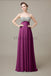 Sweetheart Top Sequin Long Chiffon Bridesmaid Dresses