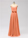 Spaghetti Strap Chiffon Floor Length Bridesmaid Dresses