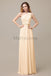 One Shoulder Chiffon Floor Length Bridesmaid Dresses