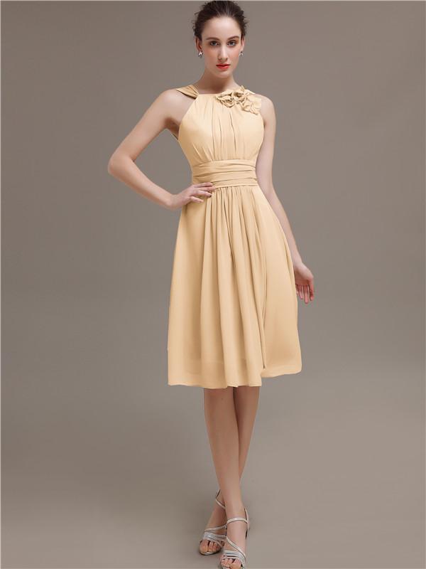 One Strap Chiffon Bridesmaid Dresses