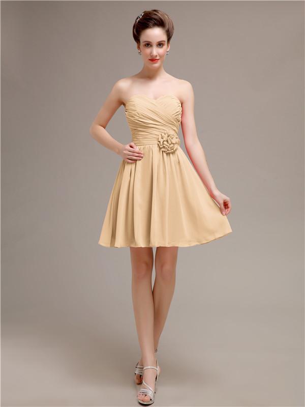 Sweetheart Short A-Line Bridesmaid Dresses