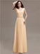 Straps Pleats Chiffon Bridesmaid Dresses