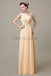 One Shoulder Long Chiffon Bridesmaid Dresses