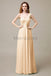 One Shoulder Chiffon Long Bridesmaid Dresses