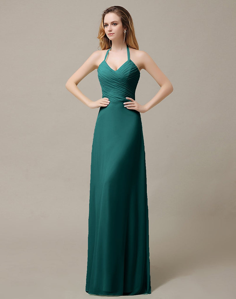 Halter A-Line Bridesmaid Dresses