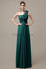 One Shoulder Chiffon Floor Length Bridesmaid Dresses