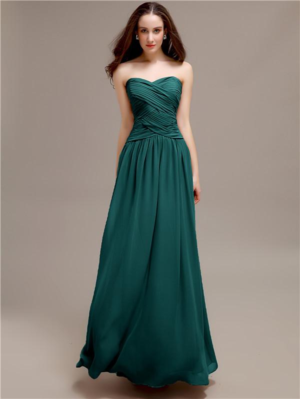 Sweetheart Long A-Line Bridesmaid Dresses