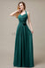 Halter A-line Pleats Chiffon Bridemaid Dresses