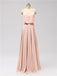 Spaghetti Strap Chiffon Floor Length Bridesmaid Dresses