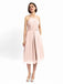 Halter Sleeveless Pleats Bridesmaid Dresses