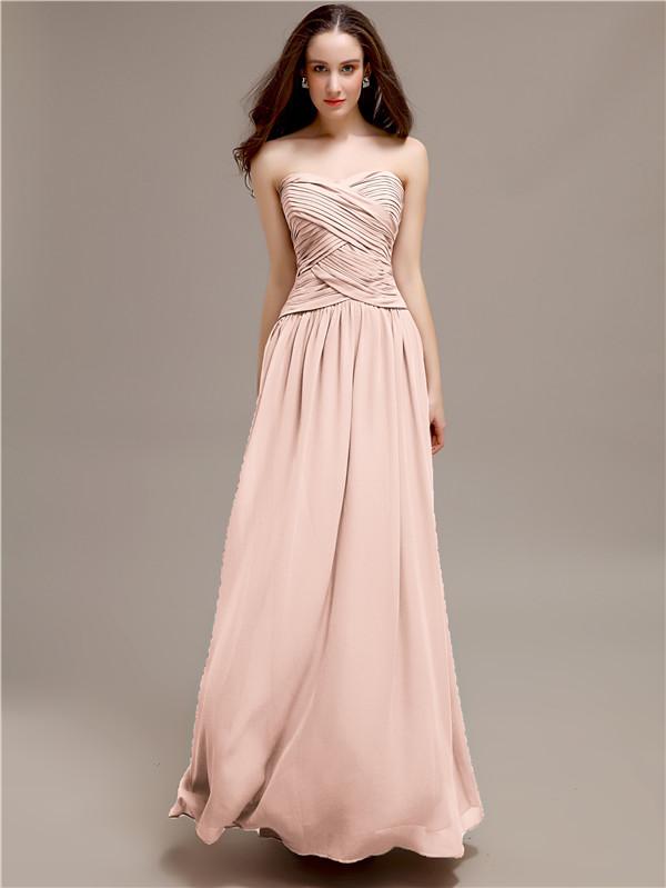 Sweetheart Long A-Line Bridesmaid Dresses