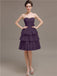 Sweetheart Pleats Short Bridesmaid Dresses