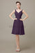 V-Neck Chiffon Bridesmaid Dresses