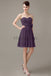 Sweetheart Chiffon Short Bridesmaid Dresses