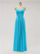 Spaghetti Strap Chiffon Floor Length Bridesmaid Dresses