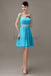 Spaghetti Strap Chiffon Short Bridesmaid Dresses