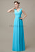 V-Neck Sleeveless Chiffon Bridesmaid Dresses