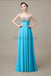 Sweetheart Top Sequin Long Chiffon Bridesmaid Dresses