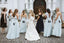 A-line Floor-length Straps V-neck Long Chiffon Bridesmaid Dresses, BD0619