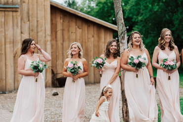 Newest A-line V-neck Sleeveless Simple Long Chiffon Bridesmaid Dresses, BD0626