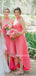 A-line Halter Sleeveless Backless Short Organza Bridesmaid Dresses, BD0645