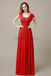 Floor Length Chiffon Bridesmaid Dresses with Pleated