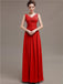 V-Neck Pleats Chiffon Bridesmaid Dresses
